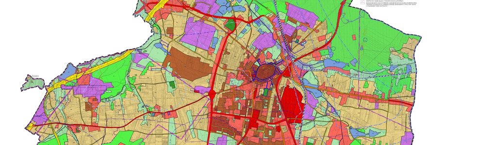 Aktualny rysunek projektu „Studium uwarunkowań i kierunków zagospodarowania przestrzennego miasta Żory” 