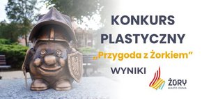 Grafika przedstawia figurkę Żorka Rycerza oraz informacje zawarte w tekście