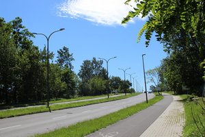 Na zdjęciu fragment al. Jana Pawła II w Żorach