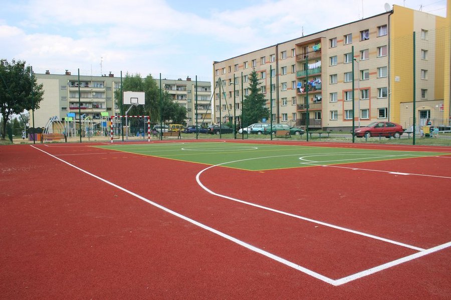 Na zdjęciu boisko wielofunkcyjne