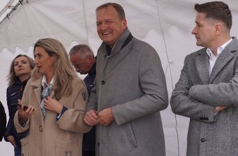 Uroczyste rozpoczęcie budowy nowych budynków mieszkalnych w Żorach