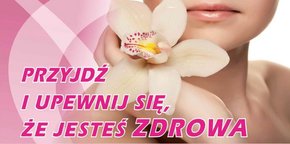 Na plakacie: informacje zawarte w tekście, logotypy NIO Gliwice oraz Miasta Żory oraz kobieta trzymająca kwiat