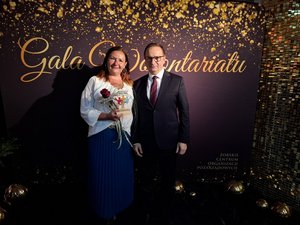 Anna Gaszka i Prezydent Waldemar Socha