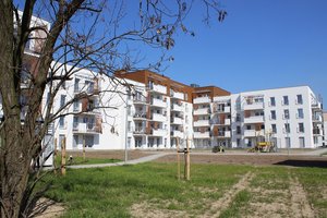 Na zdjęciu budynki programu "Z przyszłością w Żorach"