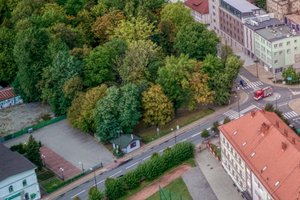 Na zdjęciu fragment zabytkowego układu urbanistycznego w Żorach