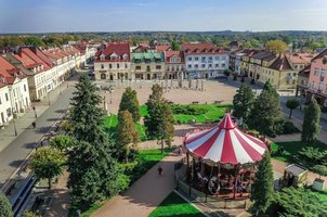 Na zdjęciu rynek w Żorach