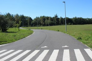 Na zdjęciu tor rolkowy w Parku Cegielnia w Żorach