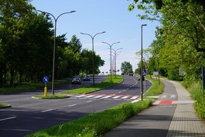 Na zdjęciu fragment Al. Jana Pawła II w Żorach