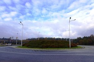 Na zdjęciu Rondo Raciborskie w Żorach