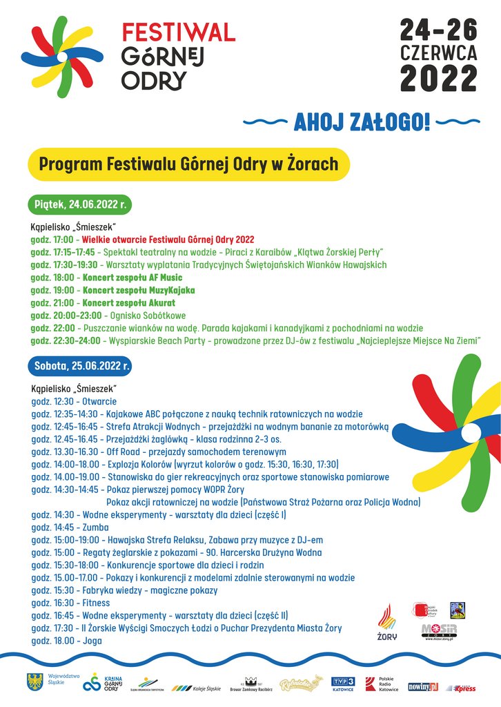 Program Festiwalu Górnej Odry w Żorach