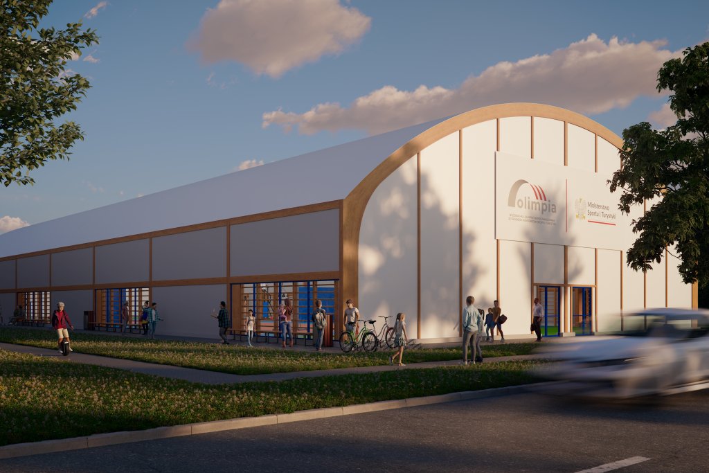 Wizualizacja hali sportowej